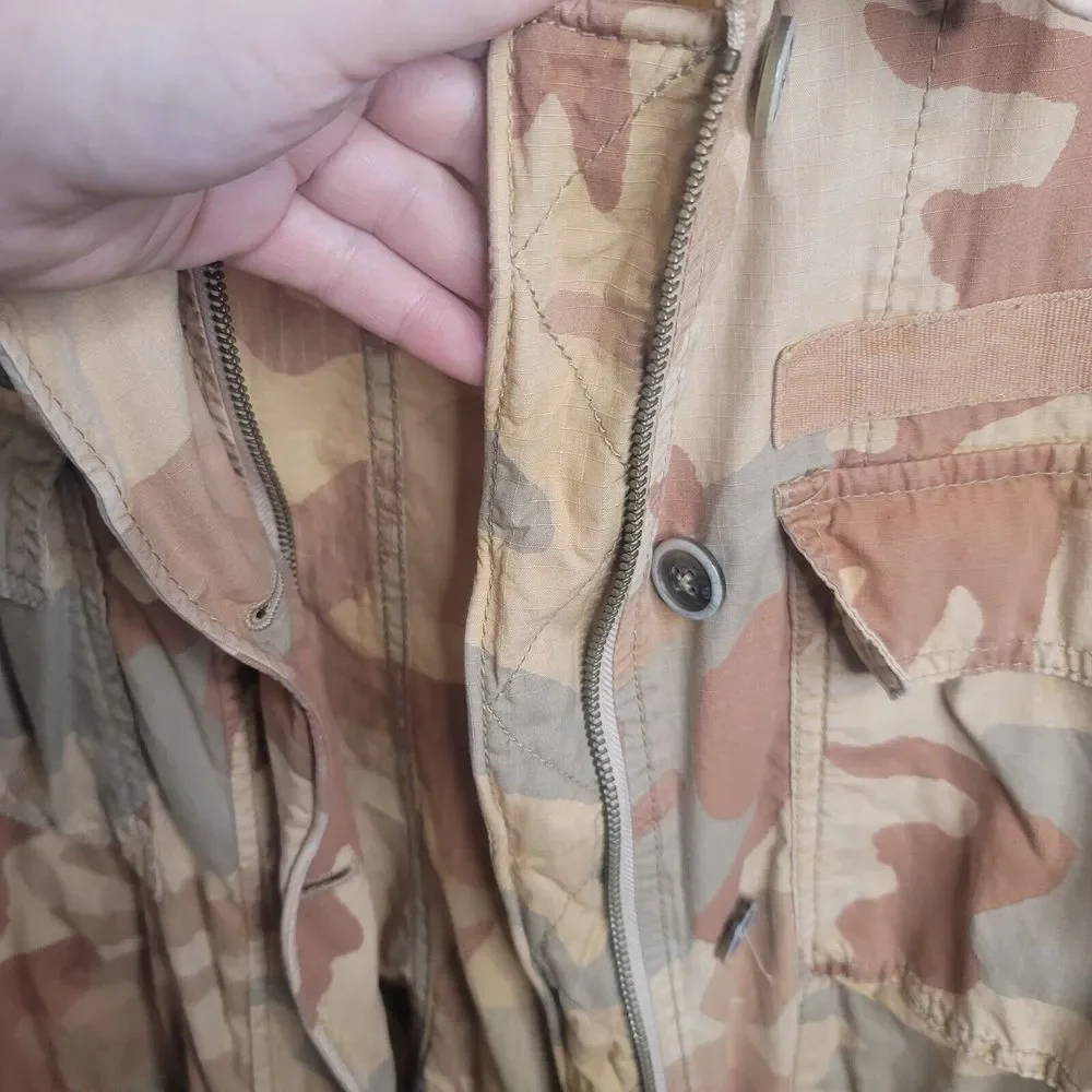 Free People Lead The Way Oversized Camo Jacket Size Medium M Neutral Multicolor - Picture 13 of 16